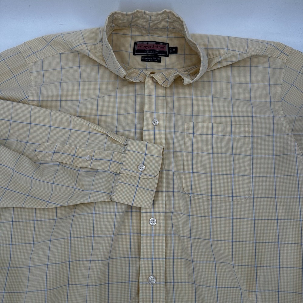 Vineyard Vines Button Up Murray Shirt Men's Medium  Yellow Casual Preppy‎